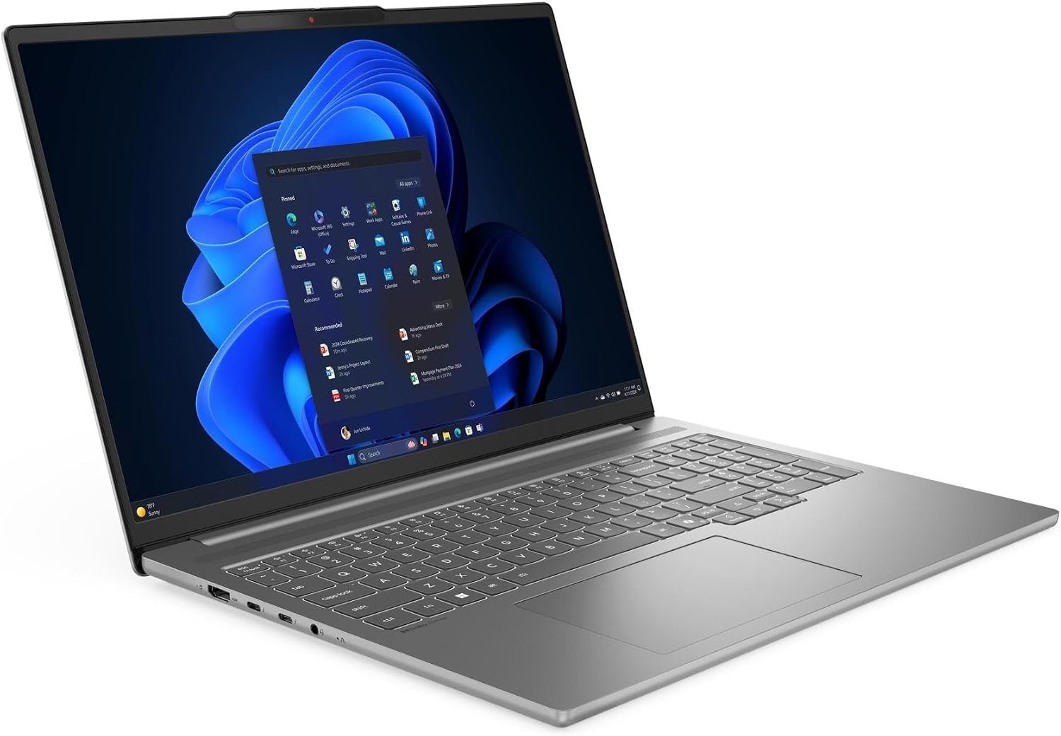 Lenovo IdeaPad Slim 3 Laptop, 15.3' FHD Touchscreen 300nits, Anti-Glare, AMD Ryzen 5 8540U, 8GB RAM DDR5, 512GB SSD, Backlit KB, Webcam, HDMI, Wi-Fi 6, Win 11 Home,Luna Grey