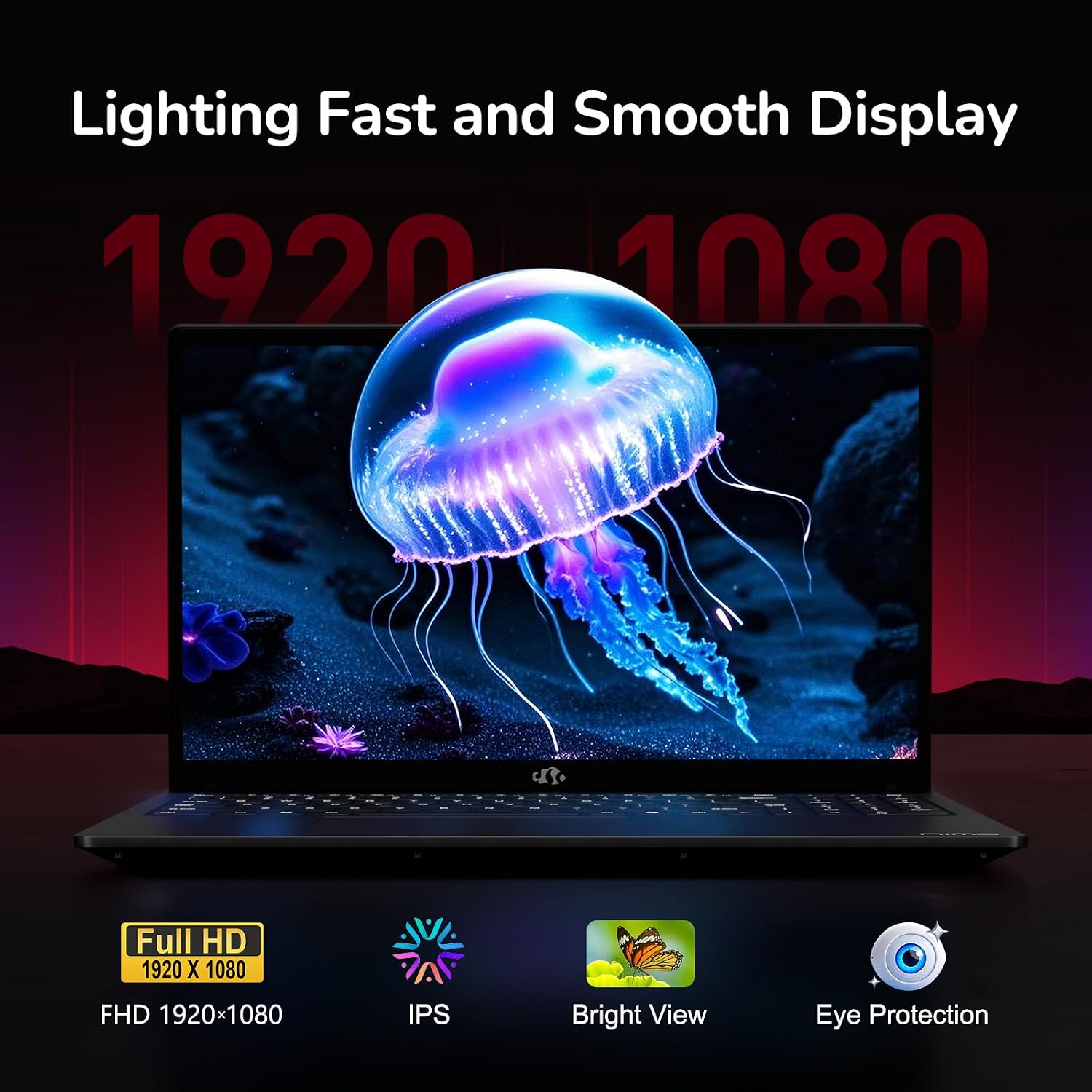 NIMO 15.6' IPS FHD-Gaming-Laptop, AMD Ryzen 5 6600H 6 Cores 16GB DDR5 RAM 1TB SSD (Beat i7-1165G7, Up to 4.5GHz) Radeon 660M GPU-Computer with Backlit Keyboard 100W Type-C Fingerprint Win 11