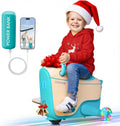 Gyroor Kids Electric Ride On Car Toy for Ages 4-8, 2-in-1 Airplane Travel Suitcase with Storage, 3 Speed Modes, Flashing LED Wheels, Rechargeable Battery for Indoor and Outdoor Play