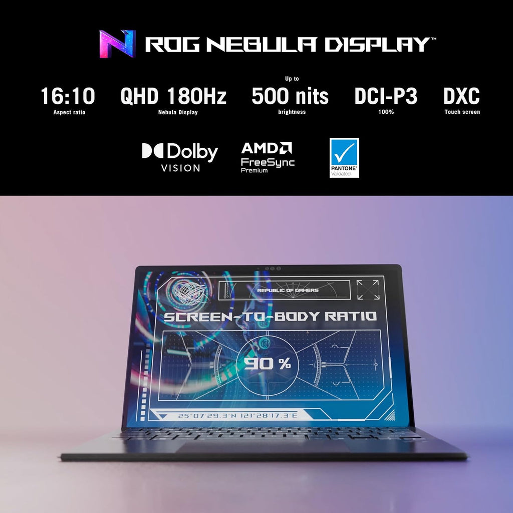 ASUS ROG Flow Z13 (2025) Gaming Laptop, 13' ROG Nebula 16:10 2.5K 180Hz/3ms, AMD Ryzen AI MAX+ 395, RDNA 3.5 Graphics, 128GB LPDDR5X 8000MHz, 1TB PCIe Gen 4 SSD, Wi-Fi 7, Win 11 Pro, GZ302EA-XS99