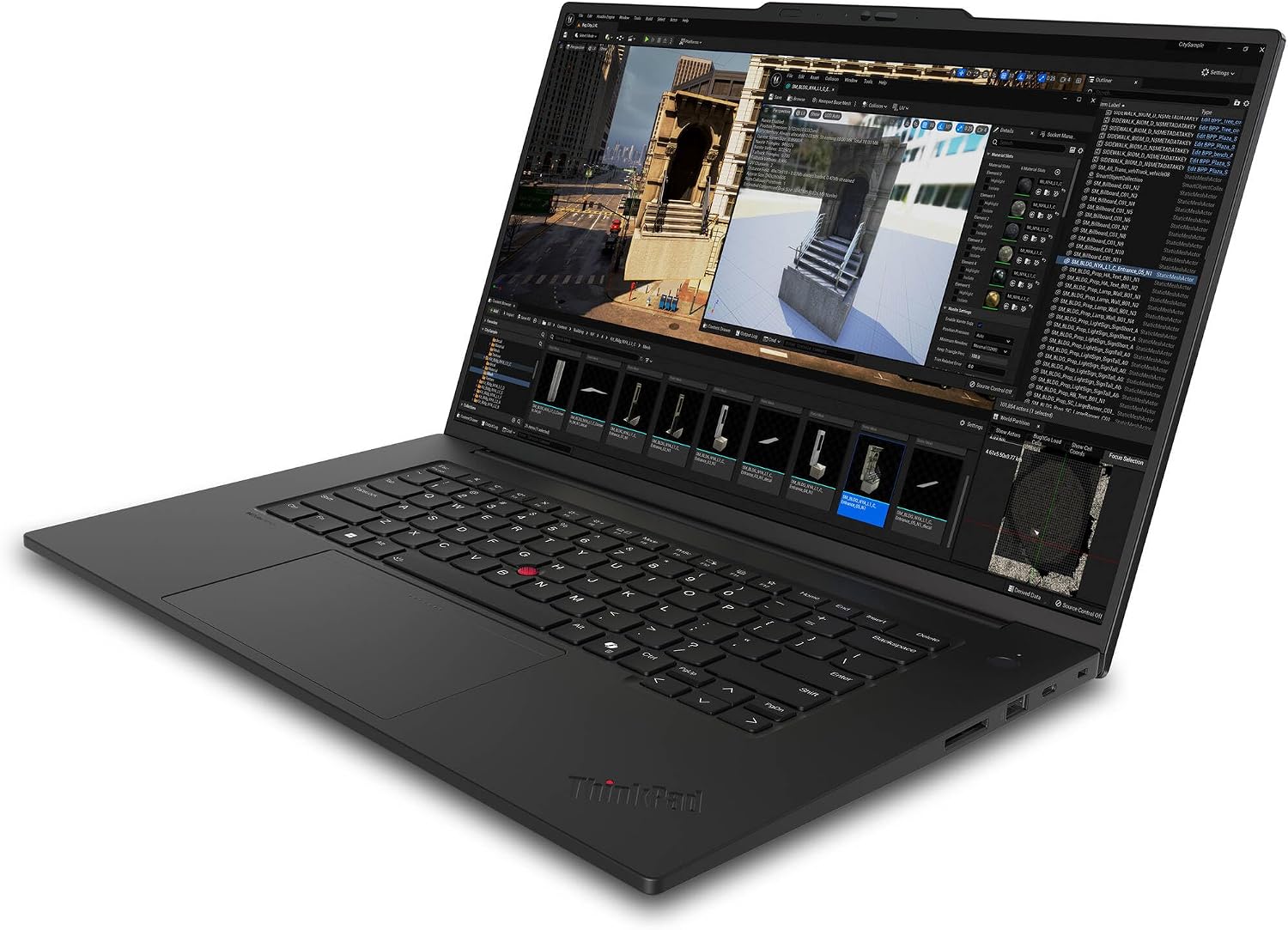 Lenovo ThinkPad P1 Gen 7 AI Laptop, Intel Ultra 9 185H vPro, NVIDIA RTX 3000 Ada, 64GB RAM, 4TB SSD, 16' 4K OLED (3840 x 2400) IPS, Anti-Glare,Touchscreen, 5MP RGB+IR Camera, Wi-Fi 7, Win 11 Pro