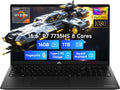 NIMO 15.6' IPS FHD Gaming-Laptop, AMD 8 Cores Ryzen 7 7735HS 16GB DDR5 RAM 1TB SSD (Beats i7-12650H, Up to 4.75GHz) Computer with Radeon 680M 100W Type-C Backlit Keyboard Fingerprint Unlock, Black