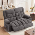 MAHOMICO Recliner Loveseat with Cup Holders for Living Room Love Seat Manual Oversized Recliner with Ergonomic, Side Pocket for Adult