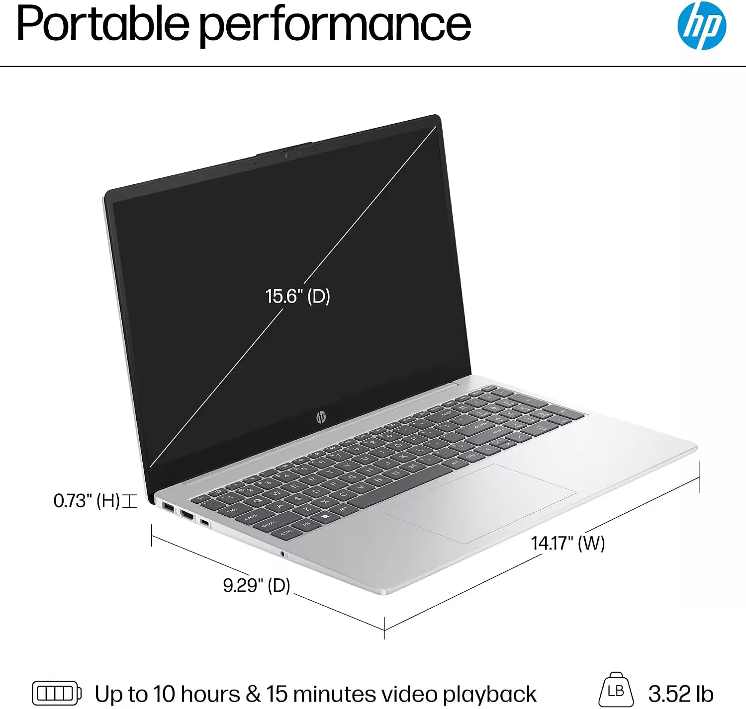 HP Flagship 15.6' Touchscreen Laptop, Free Lifetime Office Pro, Intel 6-Core i3-1215U up to 4.4GHz, 32 GB RAM, 1 TB SSD, UHD Graphics, Wi-Fi 6E, Up to 10+ Hrs Battery, HDMI, USB-C, Windows 11 Pro