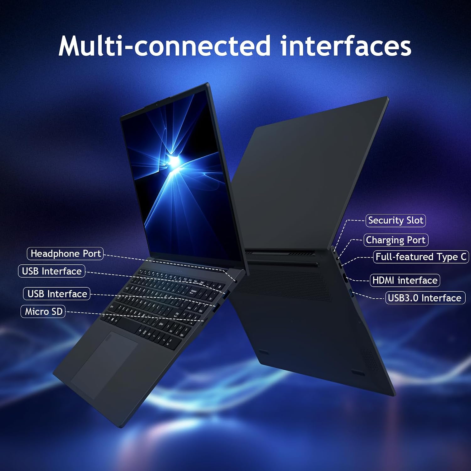 16 Inch Laptop Computer - AMD Ryzen 3 3250U Processor (2C/4T,2.6-3.5GHz), 1920×1200 FHD IPS Display, 16GB RAM 512GB SSD, 1MP Webcam, Fingerprint, Backlit Keyboard, Laptops for Business Student, Gray