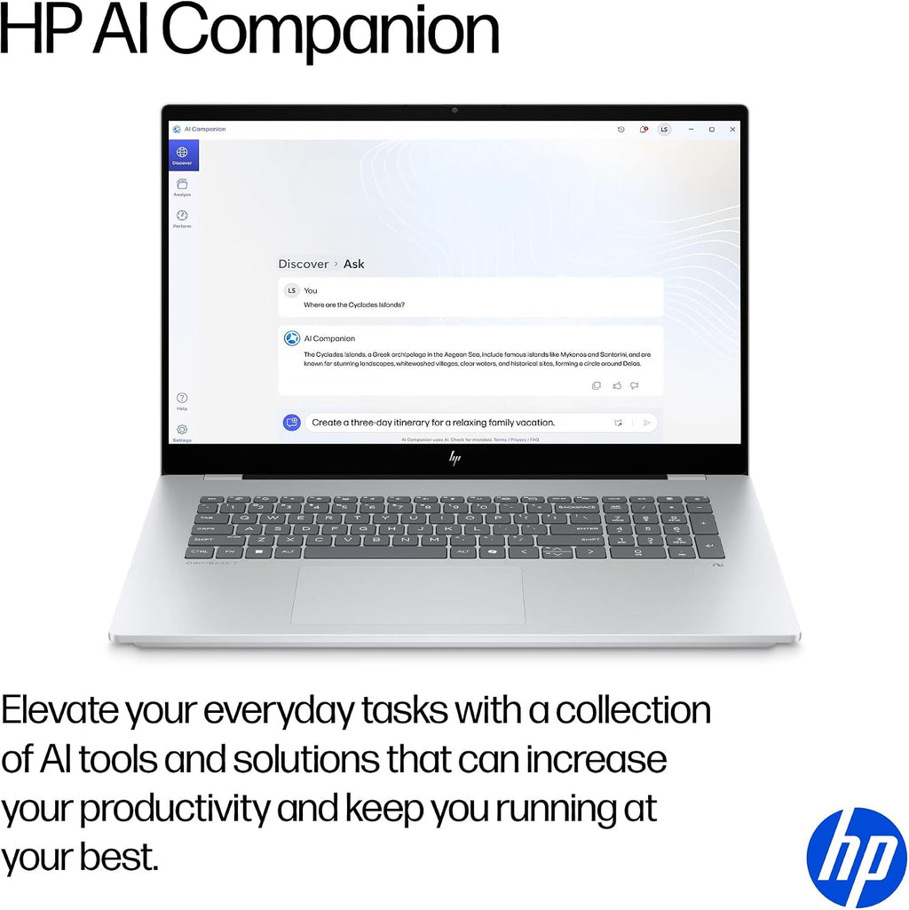 HP OmniBook 7 17.3' Touchscreen Gaming Laptop, Nvidia GeForce RTX 4050, Intel Evo 8-Core Ultra 7 258V(NPU Upto 47 Tops), 32GB LPDDR5x RAM, 2TB SSD, AI Copilot PC, 5MP Webcam, W/Stylus, Win11 PRO
