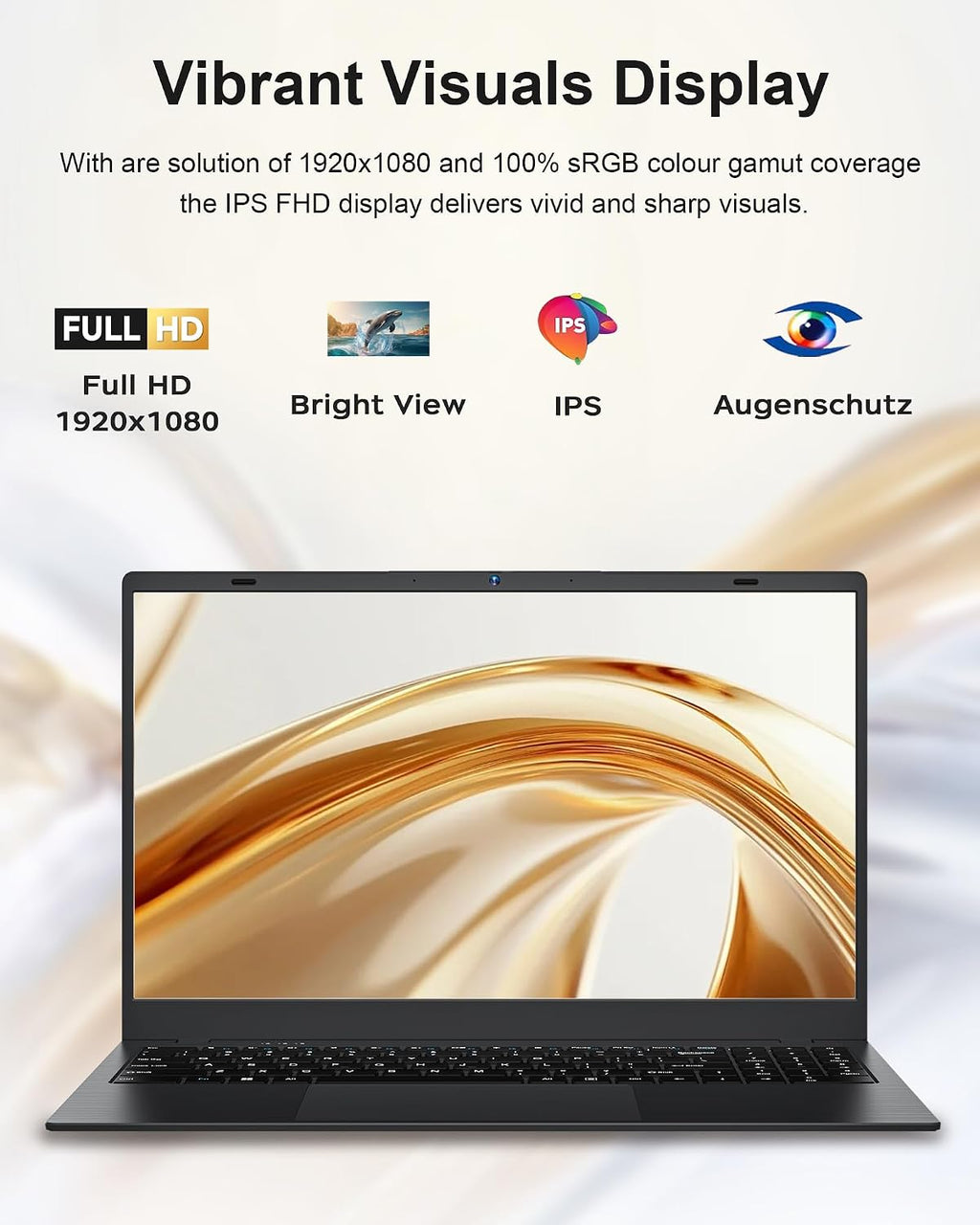 BLUEING 15.6' Laptop Computer, Laptop with 32GB RAM 1TB SSD, Gold 6500Y (Up to 3.4GHz), 1080P FHD IPS Display, Type-C, HDMI, USB3.2, WiFi, Bluetooth, Long Battery Life, Laptops for Business & Student