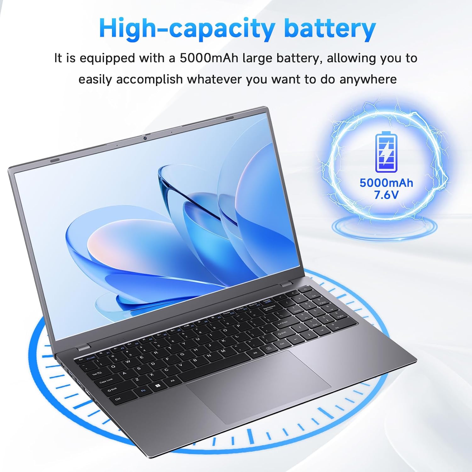 Laptop, 32GB RAM 1TB SSD Laptop Computer, 6500Y Processor (Beats N5095, Up to 3.4GHz), 15.6' FHD IPS Display Laptops pc, WiFi 5, BT 5.2, HDMI, USB-C, Long Battery Life Laptops for Student