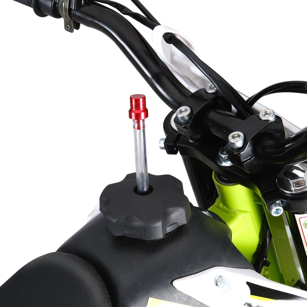 50cc Kids Dirt Bike | Gas Powered Mini Motorcycle for Ages 8-14 with 10' Off-Road Tires & Front-Rear Disc Brakes Green B