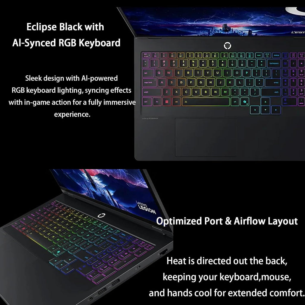 Lenovo 2025 Legion Pro 5i 16' Gaming Laptop - GeForce RTX 5070Ti 12GB GDDR7, Intel Ultra 9 275HX(Up to 5.4GHz), 165Hz OLED WQXGA Display, RGB Backlit, Wi-Fi 7, Win 11 Pro, 64GB DDR5 RAM, 8TB SSD