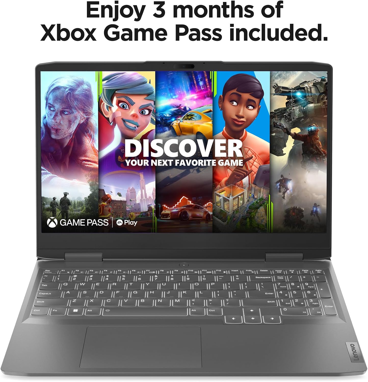 Lenovo LOQ 15IRH8 - Gaming Laptop Computer - NVIDIA GeForce RTX 4050-15.6' FHD - 144Hz - Intel Core i5-13500H - 8GB RAM - 1TB SSD - Windows 11 - Storm Grey - 3-Month Xbox GamePass Included