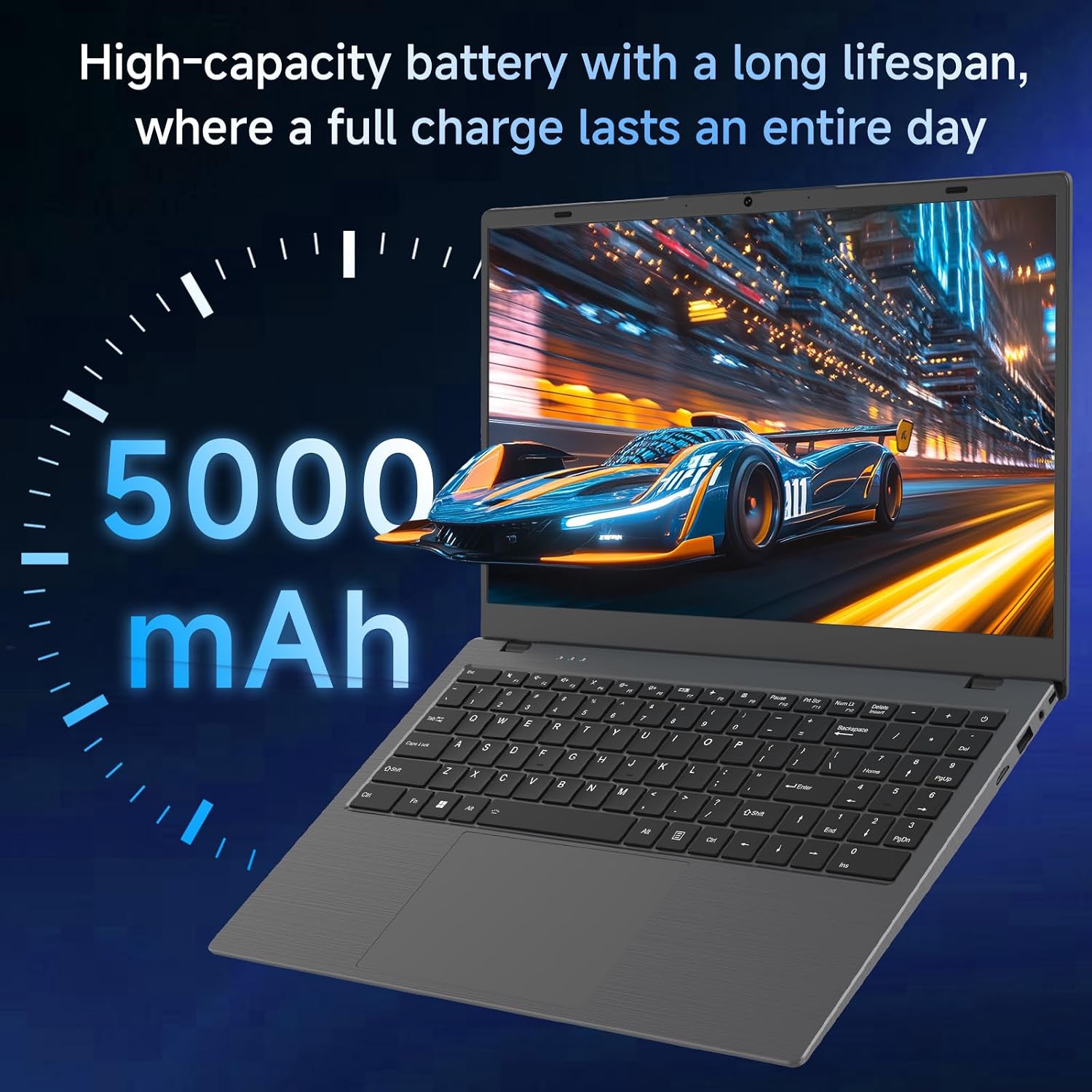 15.6 Inch Laptop 16GB RAM 512GB SSD, Gold Pentium Processor (Up to 3.4GHz), Expandable to 1TB, IPS FHD Display, 38WH, USB3.2, Type-C, HDMI, WiFi 5, Win11 Laptop, Notebook Laptops