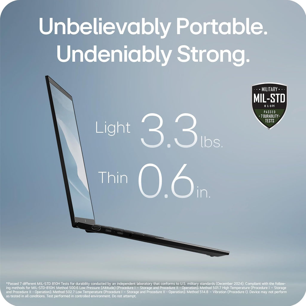 LG gram Pro 17-inch Lightweight Laptop Computer, Intel Evo Edition Powered by Intel Core Ultra7 255H Processor, NVIDIA RTX5050, Windows 11 Home, 16GB RAM, 1TB SSD, Black