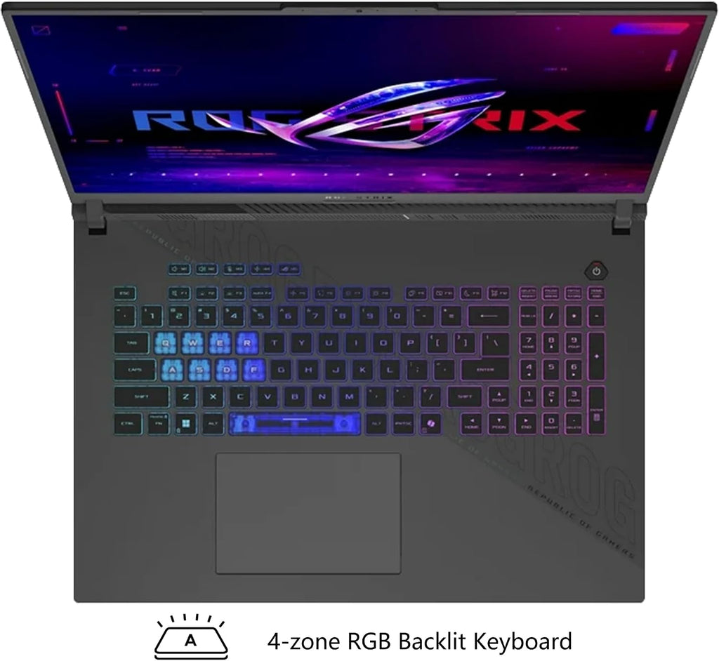 ASUS ROG Strix G18 G814 Gaming Laptop | 18' 2560x1600 240Hz (100% DCI-P3) | AMD 16-core Ryzen 9 9955HX (>i9-14900HX) | 64GB DDR5 1TB SSD | GeForce RTX 5070 DLSS4 | RGB Backlit Win11 w/DLCA Accessory