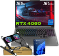 Lenovo Legion 5 Gaming Laptop, 16' WQXGA 2560x1600 165Hz, Intel i7-14650HX, GeForce RTX 4060, 64GB DDR5 RAM, 2TB SSD, AI-Power, Win11 Pro, Bundle with PCO Notebook Folding Radiator, Laptop Cooler