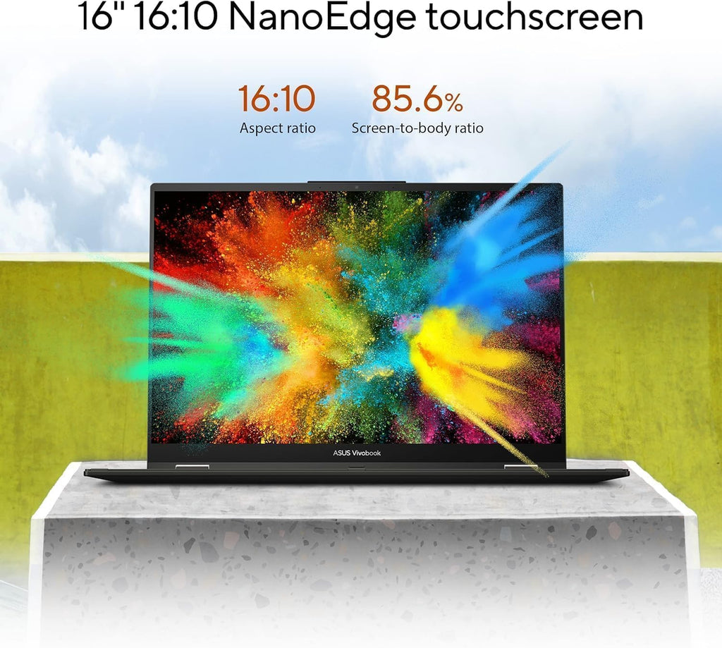 ASUS Vivobook Flip 14inch Touchscreen Laptop 2 in 1 - OLED WUXGA Display -Intel Core Ultra 7 256V -16GB RAM -1TB SSD -Backlit Keyboard -Windows 11 Office 365 -Business Computadora Portátil 2025