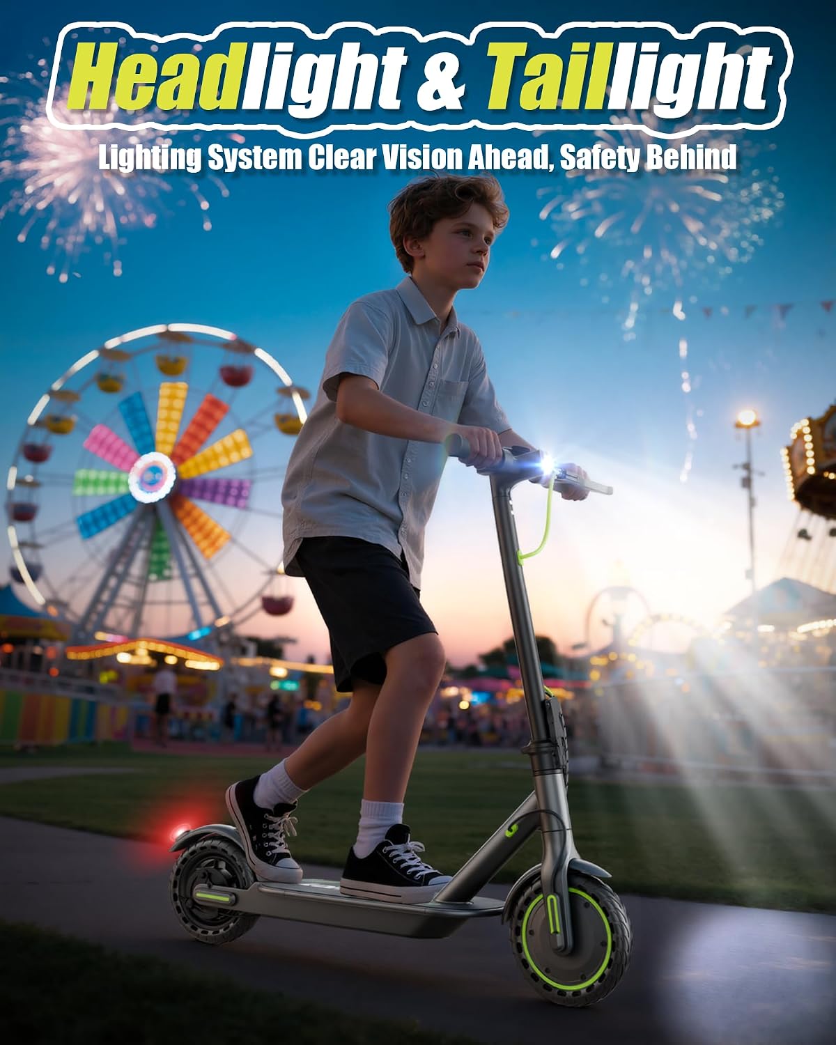 MAXSHOT Electric Scooter Adults & Big Kids, Top Speed 9/16/19MPH, 10/12/16/19Miles Range, 6.5'/8.5' Tires Folding Escooter, APP Control