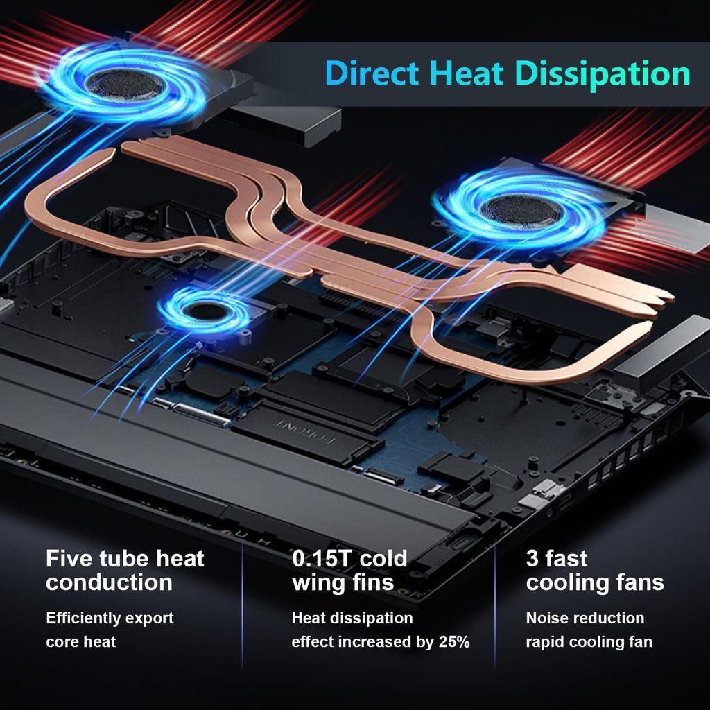 Thunderobot Radiant 16 4060 2.5K Gaming Laptop, 16' WQXGA 240Hz Display, 14th Gen i7-14650HX, GeForce RTX 4060, 16GB DDR5 RAM, 512GB PCIe SSD, RGB Backlit Keyboard, Wi-Fi 6, Win 11, Gray