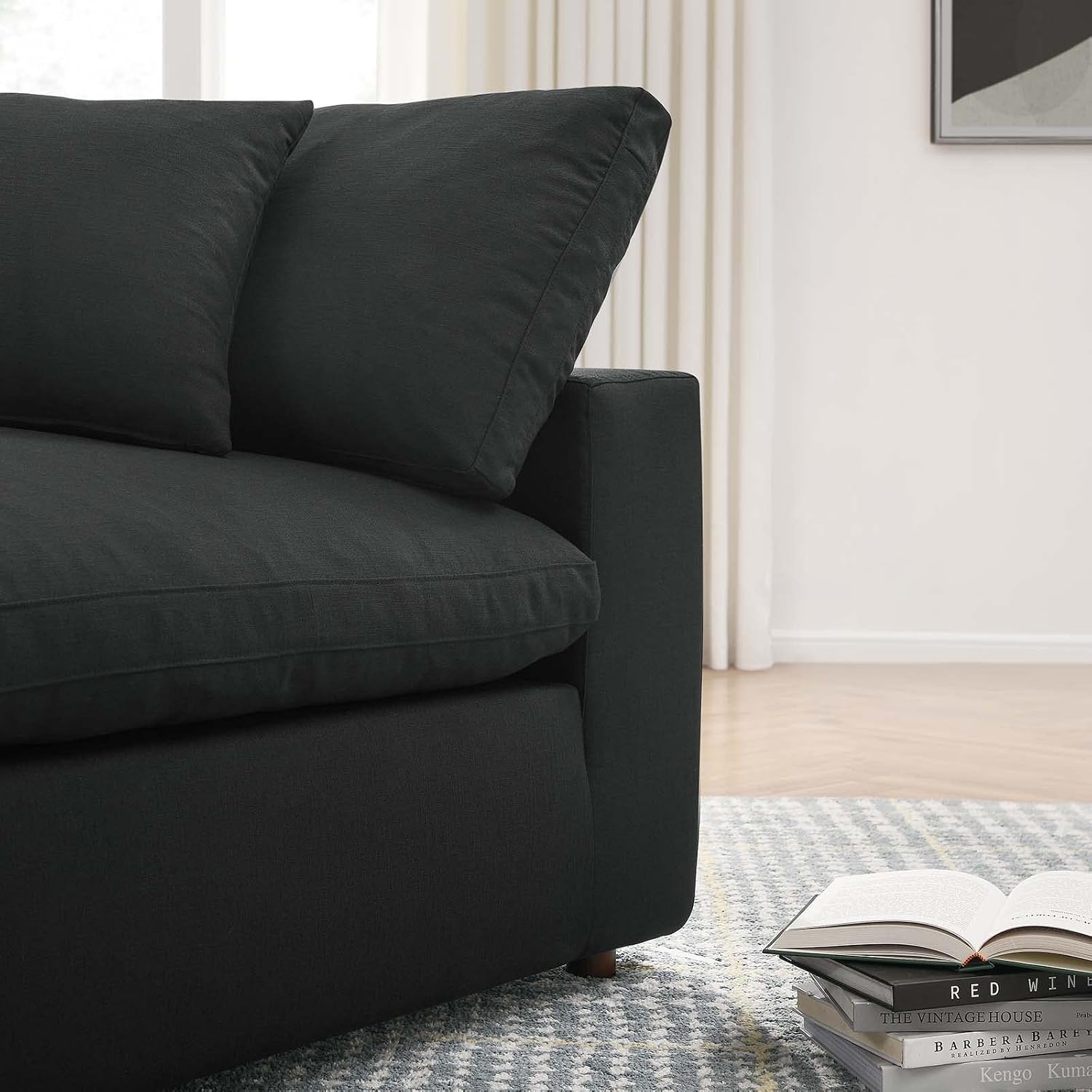 Modway Commix Down-Filled Overstuffed Upholstered 4-Piece Sectional Sofa