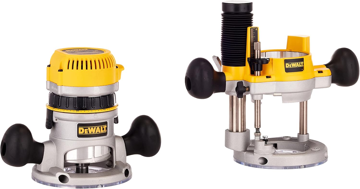 DEWALT Router, Fixed/Plunge Base Combo Kit, 11-Amp, 1-3/4 HP, (DW616PK)