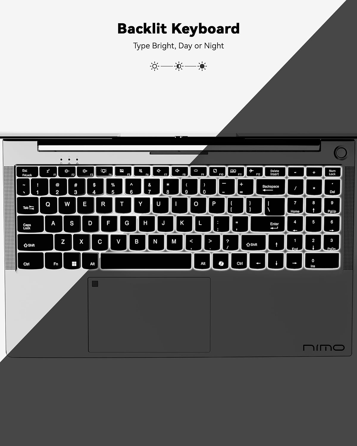 NIMO 15.6'' IPS FHD Laptop, 32GB RAM 1TB SSD AMD Ryzen 5(Beat i5-1135G7, 4 Cores Up to 3.7GHz) Student Computer with 65W Type-C, Fingerprint, Backlit Keyboard, BT5.2, for Home, 2 Years Warranty