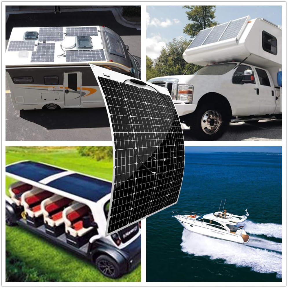 520W 12V Wind Solar Kit for RV : 400W Wind Turbine Generator + 120W Monocrystalline Flexible Solar Panel + Solar Wind Hybrid Controller + Cable