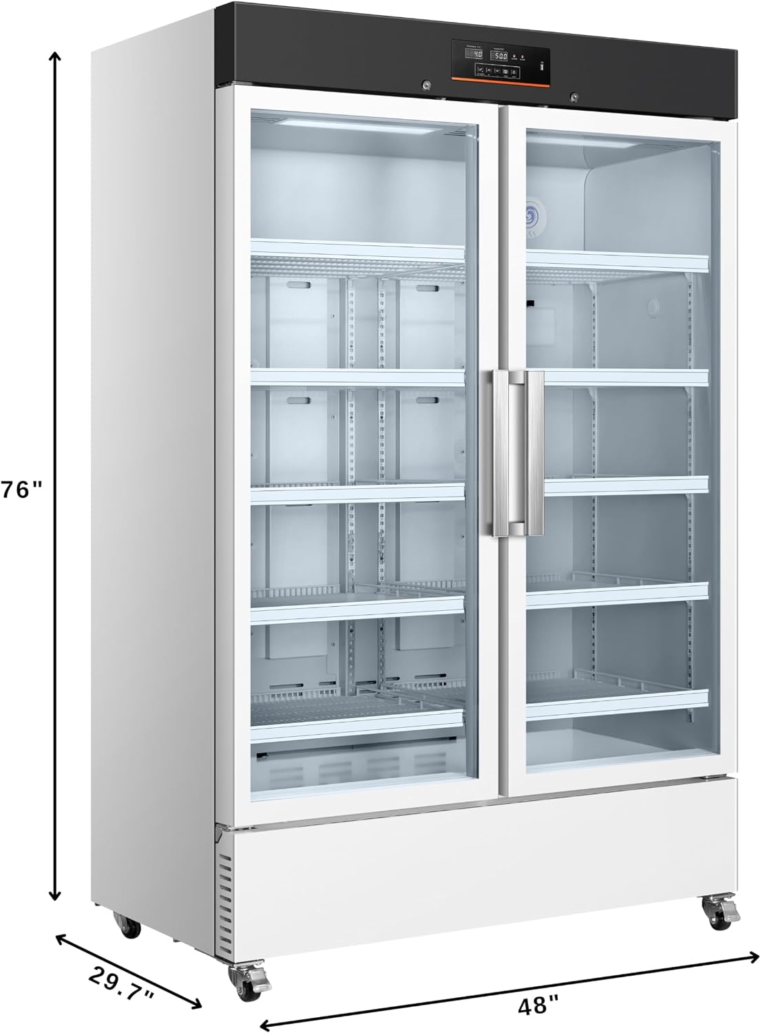 KoolMore 35 cu. ft. Medical Vaccine Refrigerator for Pharmacy and Laboratory with Multi-Level Emergency Alarms, UL-Listed in White (KM-PHR-35C)