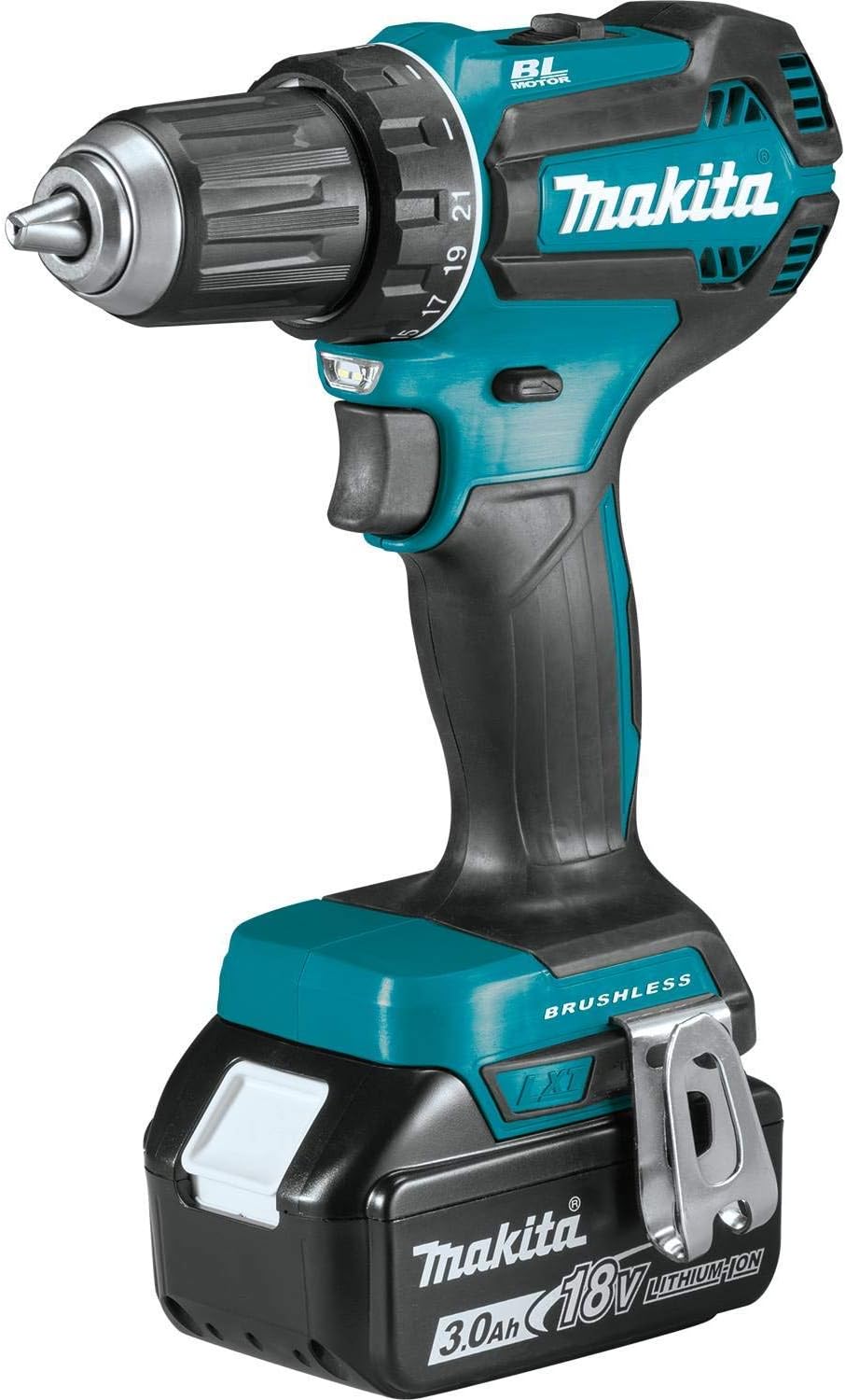 Makita XFD131-R 18V LXT Brushless Lithium-Ion 1/2 in. Cordless Drill/Driver Kit (3 Ah) (Renewed)