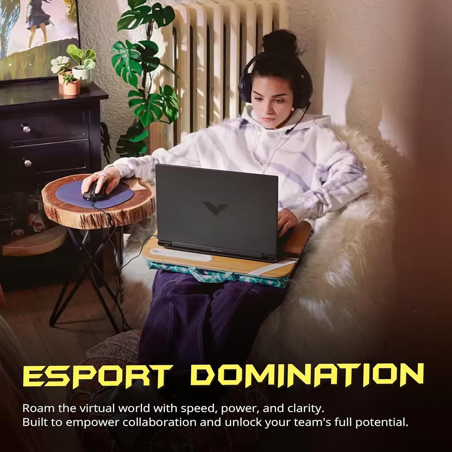 HP Victus 15.6' FHD 144 Hz IPS Gaming Laptop, AMD Ryzen 7 7445HS Processor, GeForce RTX 4050, 16GB RAM 1TB SSD, Webcam, Wi-Fi 6, Backlit Keyboard, Windows 11 Pro, Black