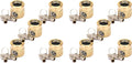 The FaucetLock | Heavy Duty Brass Construction | Prevents Water Theft & Secures Outdoor Bibbs | Promotes Water Conservation | Keyed The Same | FSS 50 | 10 Pack