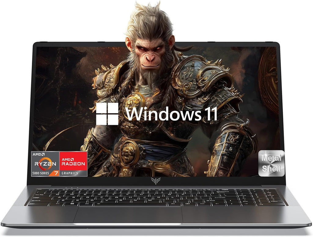 MALLRACE 2025 Laptop with Backlit Keyboard, 16.1-inch FHD Display Laptop with AMD Ryzen 7 5700U Processor(8C/16T), 16GB RAM 512GB ROM Laptop Computer, Support WiFi 6, 53Wh Battery