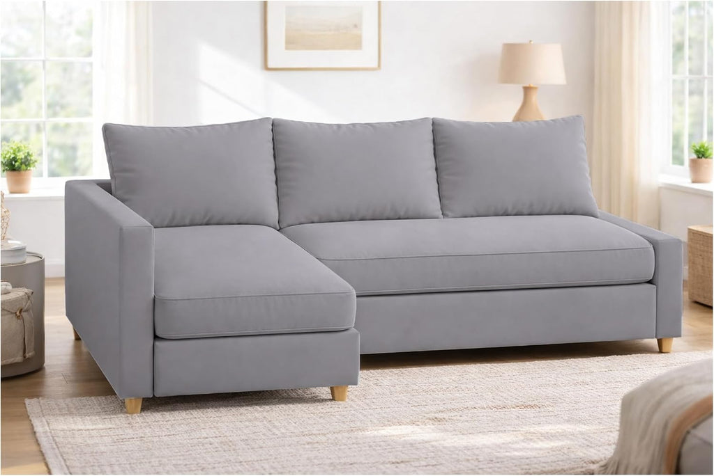 Durable Polyester Flax Friheten Sleeper Sofa Cover Replacement is Compatible with IKEA Friheten Sofa Bed, Or Corner, Or Sectional Slipcover. Sofa Cover Only (LG Arm on Right)
