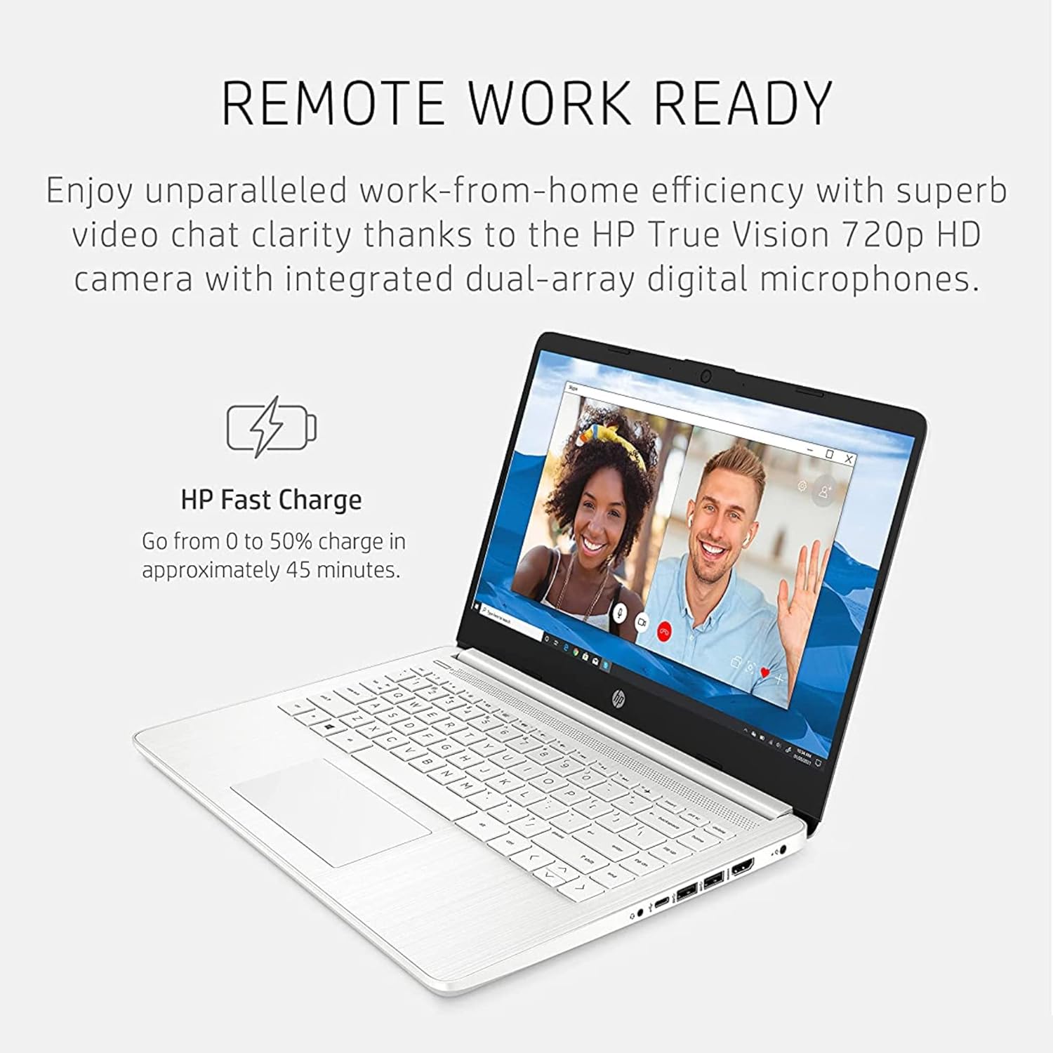 HP 14 Laptop for Productivity and Entertainment,14' FHD Display, 16GB RAM, 1TB SSD, AMD Ryzen 3 Processor Upto 3.5GHz, Type-C, HDMI, Fast Charge, 10 Hrs Long Battery Life, Windows 11