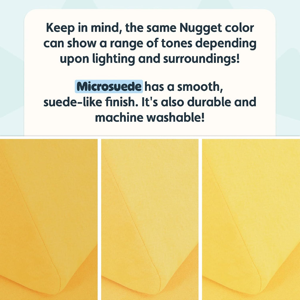 Nugget - The Original Play Couch for Kids - Modular Foam Children's Sofa for Playroom, Imagination, & Creative Open Ended Play - Washable & Convertible Playroom Furniture, Lemonade