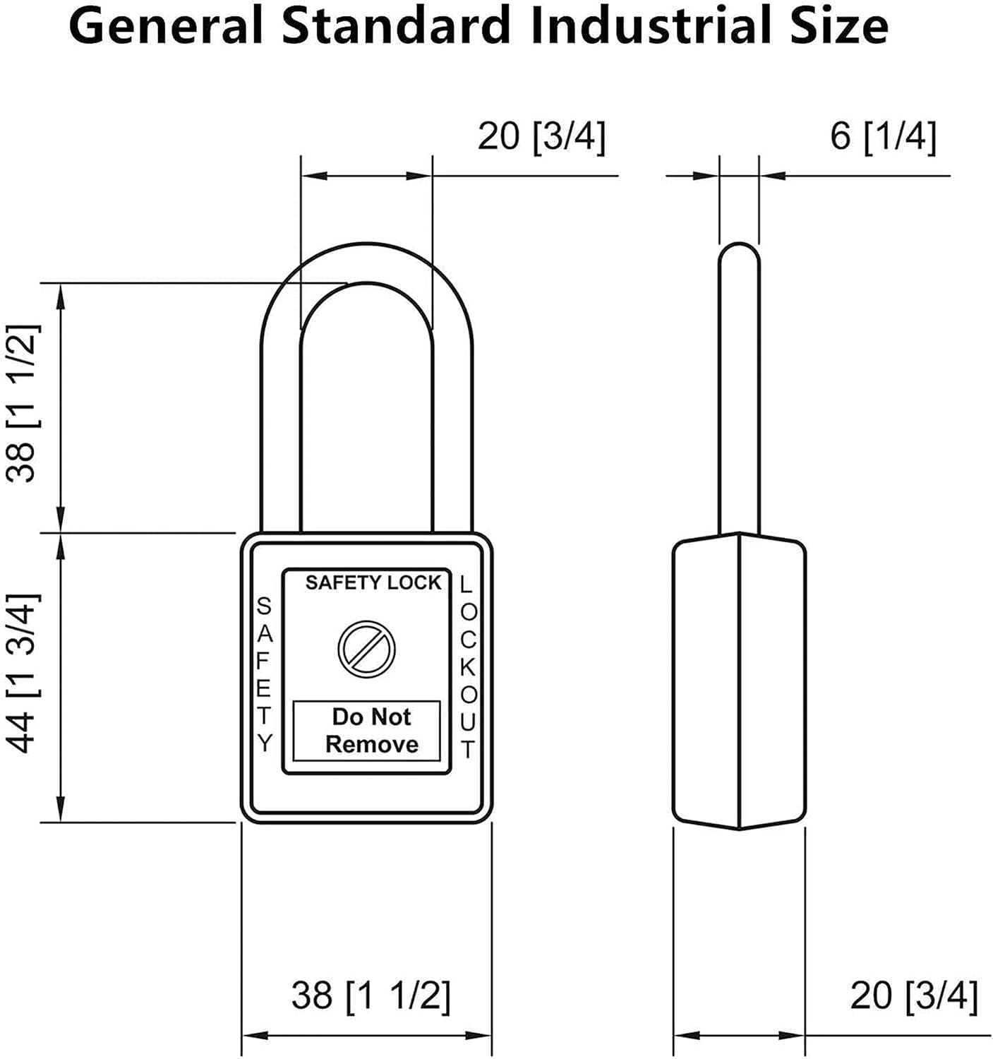 SAFBY 50 Keyed Different Lockout Tagout Locks with 50 Lock Out Tag Out Tags - Loto Safe Padlocks for Lock Out Tag Out Stations and Devices