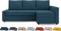 MASTERS OF COVERS Snug Fit Friheten Slipcover for The IKEA Friheten with Chaise Corner Cover, Sofa Bed Cover, Sectional Slipcover Replacement (Navy Blue)（Cover Only！Not Sofa！）
