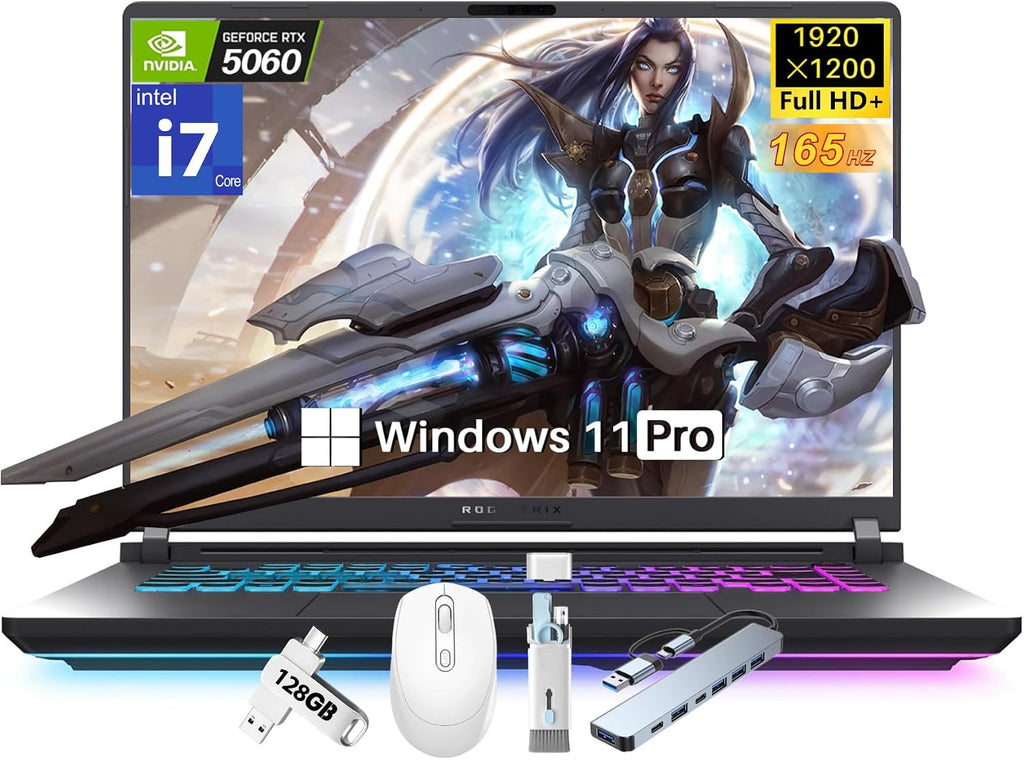 ASUS ROG Strix G16 2025 Gaming Laptop, 16' FHD+ 165Hz 3ms Nebula Display, Intel i7-14650HX, NVIDIA RTX 5060 (Beats 4070), 32 GB DDR5, 2 TB Gen 4 SSD, Wi-Fi 7, RGB Backlit KB, ROG Cooling, Win 11 Pro