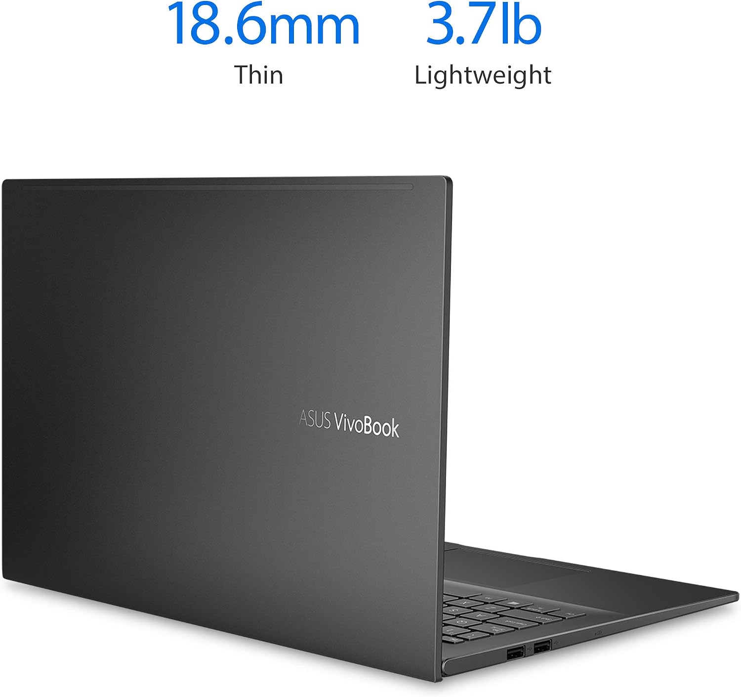 ASUS VivoBook 15 S513 Thin and Light Laptop, 15.6' FHD Display, AMD Ryzen 5 4500U Processor, 8GB DDR4 RAM, 512GB PCIe SSD, Fingerprint Reader, Windows 10 Home, Indie Black, S513IA-DB51