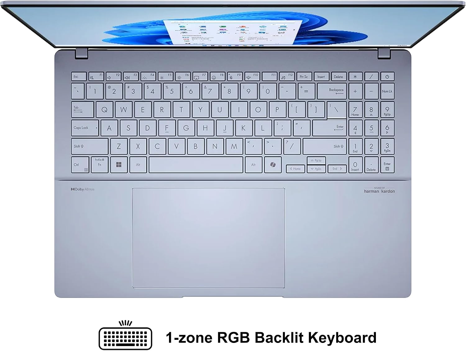 ASUS Vivobook S16 AI PC Laptop 16' 2.8k OLED 120Hz (600nits HDR, 100% DCI-P3) Intel 16-core Ultra 9 285H 32GB DDR5 2TB SSD Backlit for Creator Business Professional Work Win11 ICP Hub w/Copilot+ AI