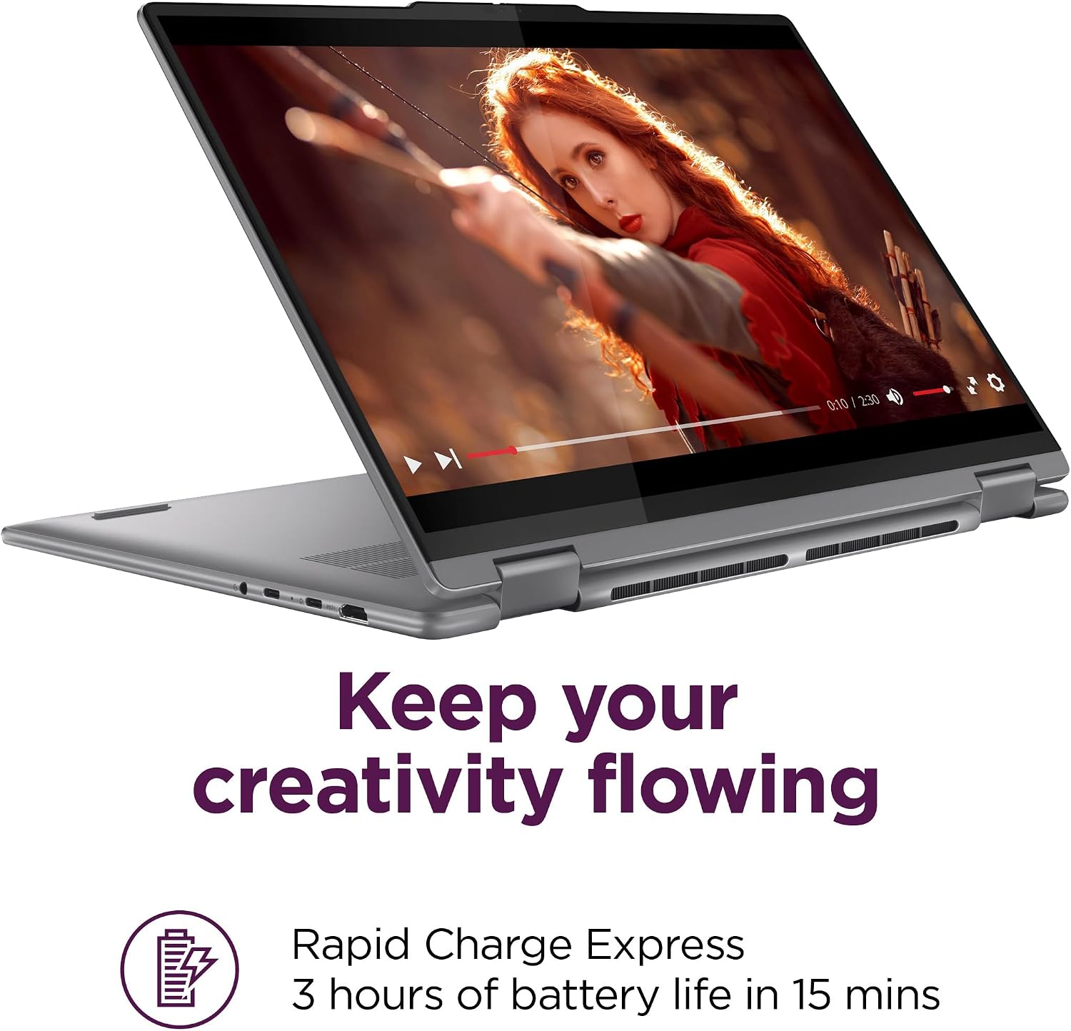 Lenovo Yoga 7 7i 2-in-1 Business Laptop (16' FHD+ Touchscreen, AMD Ryzen 7 7735U (Beat i7-1255U), 16GB RAM, 1TB SSD, IST Precision Pen), Backlit, Fingerprint, FHD IR Webcam, Win 11 Pro, Arctic Grey