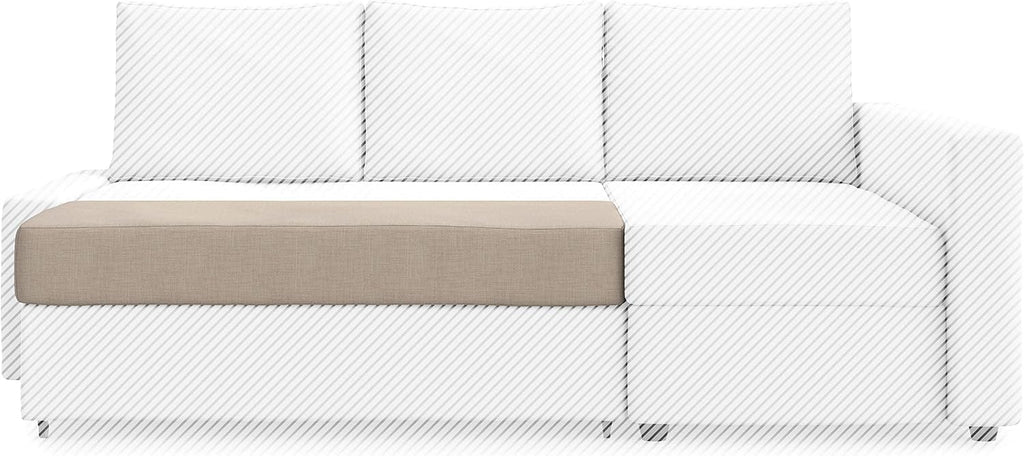 MASTERS OF COVERS Snug Fit Friheten Slipcover for The IKEA Friheten with Chaise Corner Cover, Sofa Bed Cover, Sectional Slipcover Replacement (Light Khaki（Cover Only！Not Sofa！）