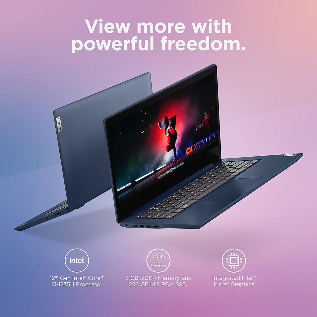 Lenovo - 2022 - IdeaPad 3i - Everyday Laptop Computer - Intel Core i5 12th Gen - 14.0' FHD Display - 8GB Memory - 256GB Storage - Windows 11 Home