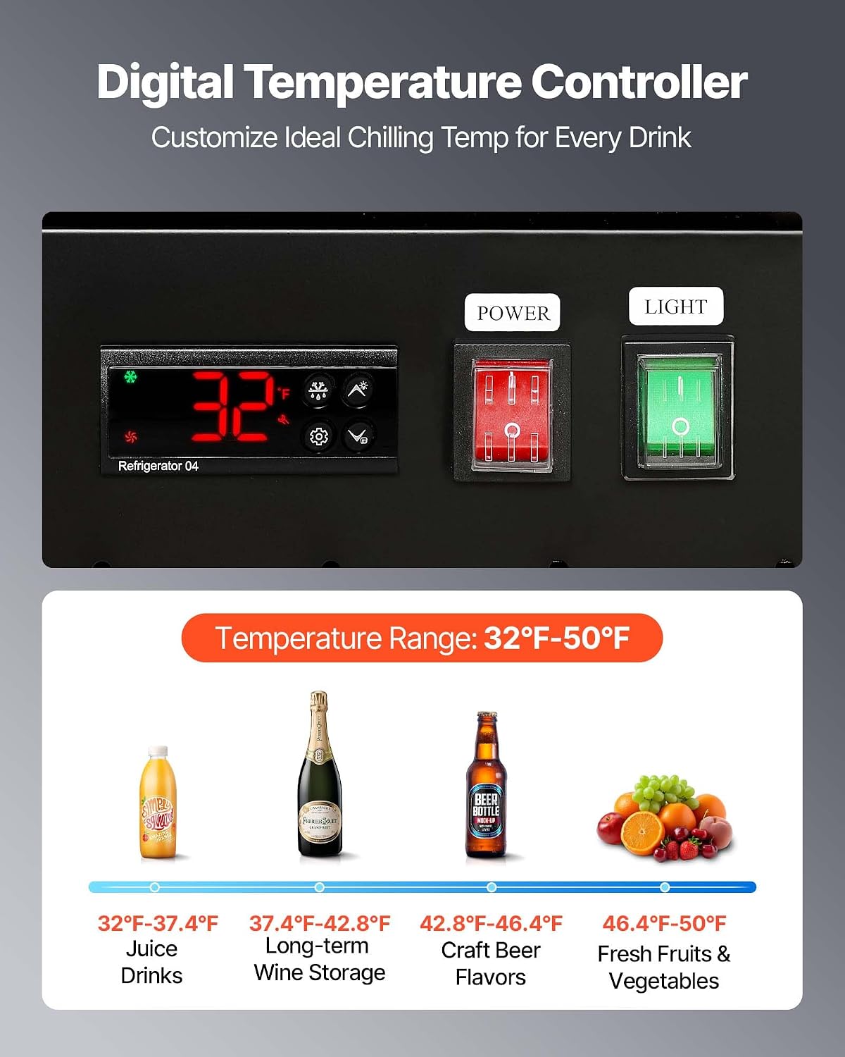 VEVOR Commercial Merchandiser Refrigerator, 26.8 Cu.Ft / 760L Upright Beverage Cooler, 3 Glass Door Display Refrigerator with Customizable Lightbox, 12 Adjustable Shelves, Soft LED Lighting & Casters