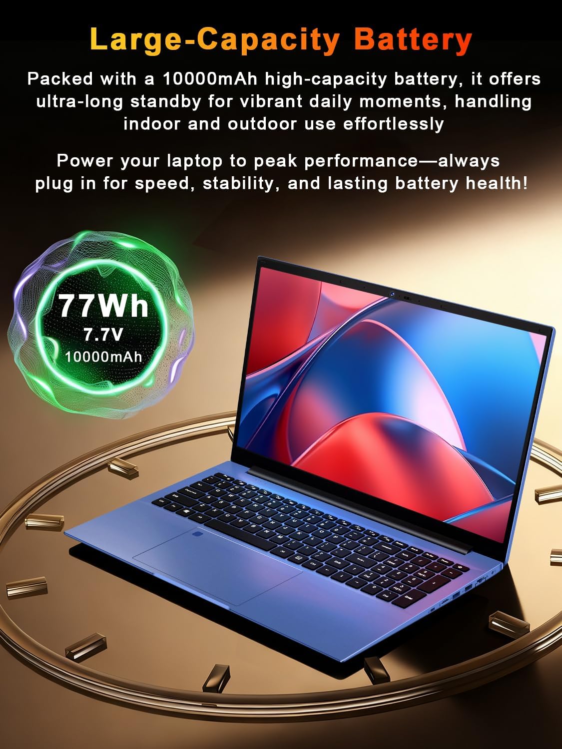 XNQ Laptop Computer, Gaming Laptop 2026, Core i5 Turbo 3.80GHz, 17 Inch Lap Top PC, 10000mAh Battery, 16GB RAM 1TB TF Expand, 512GB SSD, FHD LED Screen, Colorful Backlit, Privacy Care, WiFi6, Win 11