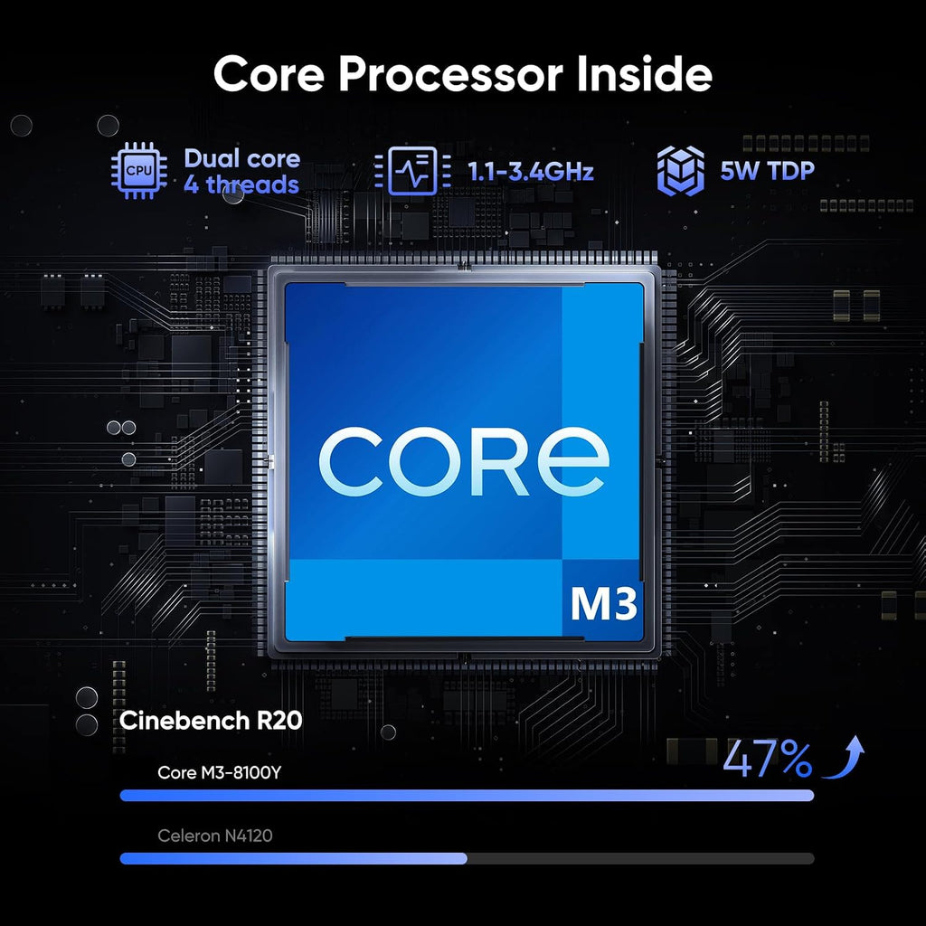 AE86 14.1' Laptop with 2K Screen, 16GB RAM, 512GB SSD, Core Processor, BT5.0 Wi-Fi 5, USB A, Type-C, HDMl, Ultra-Thin and Light Notebook for Business Students