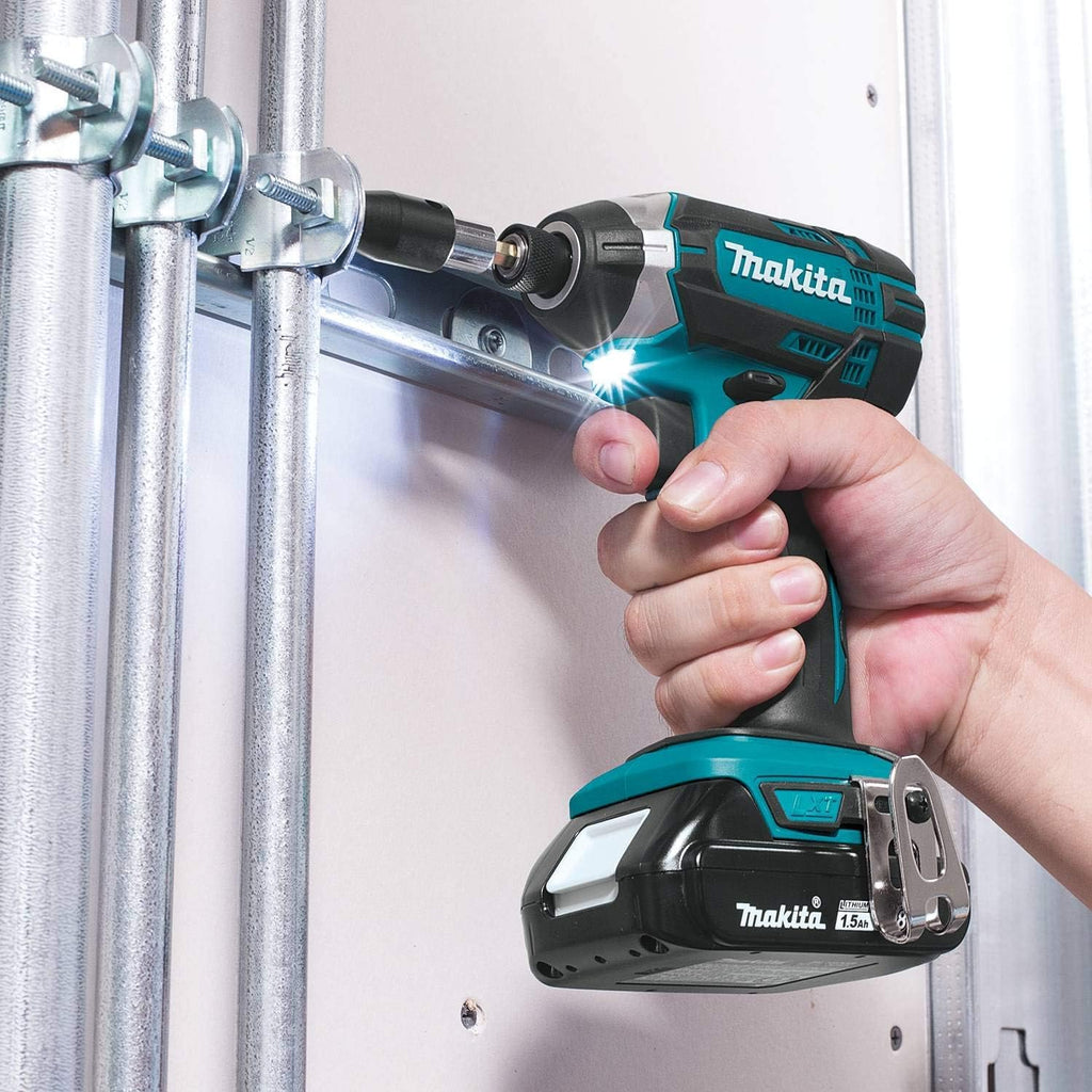 Makita CT225SYX-R 18V LXT Brushed Lithium-Ion 1/2 in. Cordless Drill Driver/1/4 in. Impact Driver Combo Kit with 2 Batteries (1.5 Ah) (Renewed)