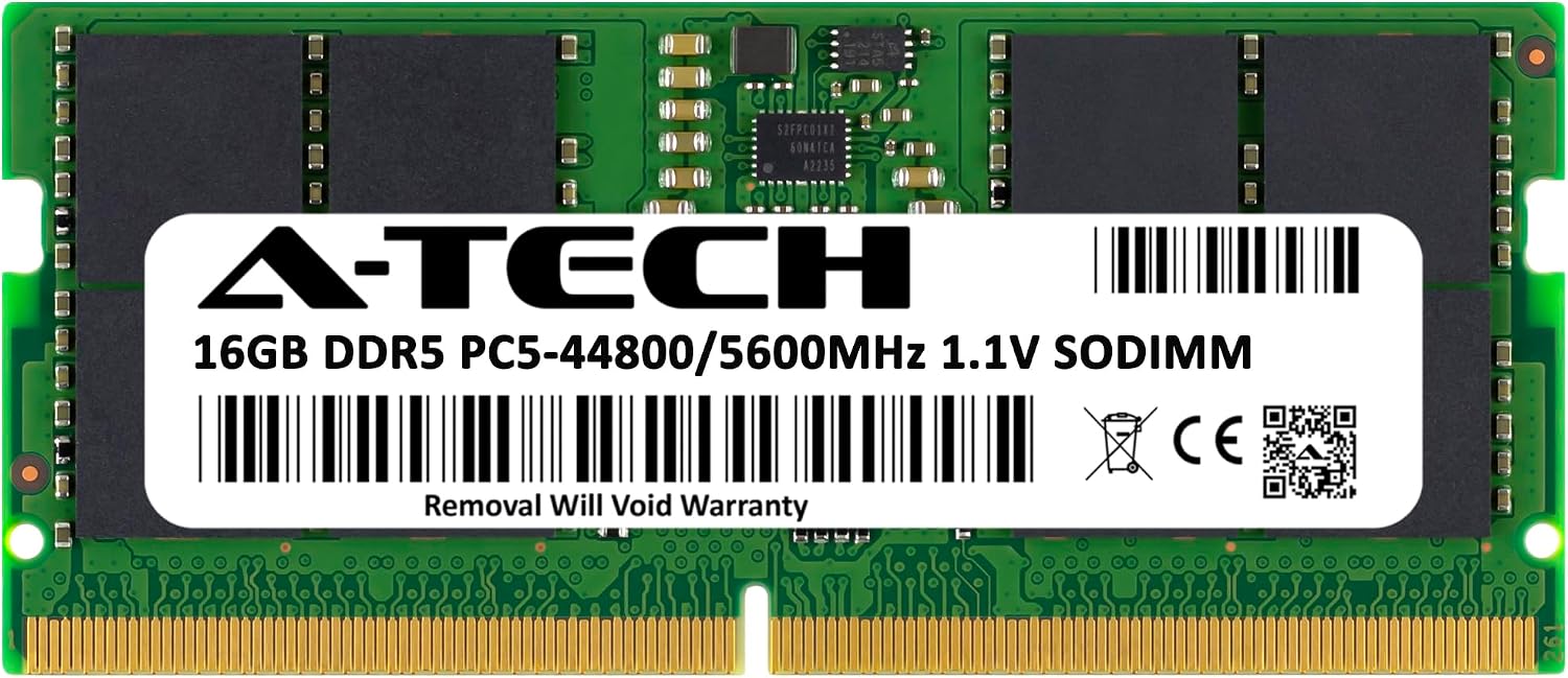 A-Tech 16GB RAM for ASUS ROG Strix G18 (2025) G815, G815LW, G815LR, G815LP, G815JPR Gaming Laptop | DDR5 5600MHz PC5-44800 SODIMM 1.1V 262-Pin Non-ECC SO-DIMM Memory Upgrade