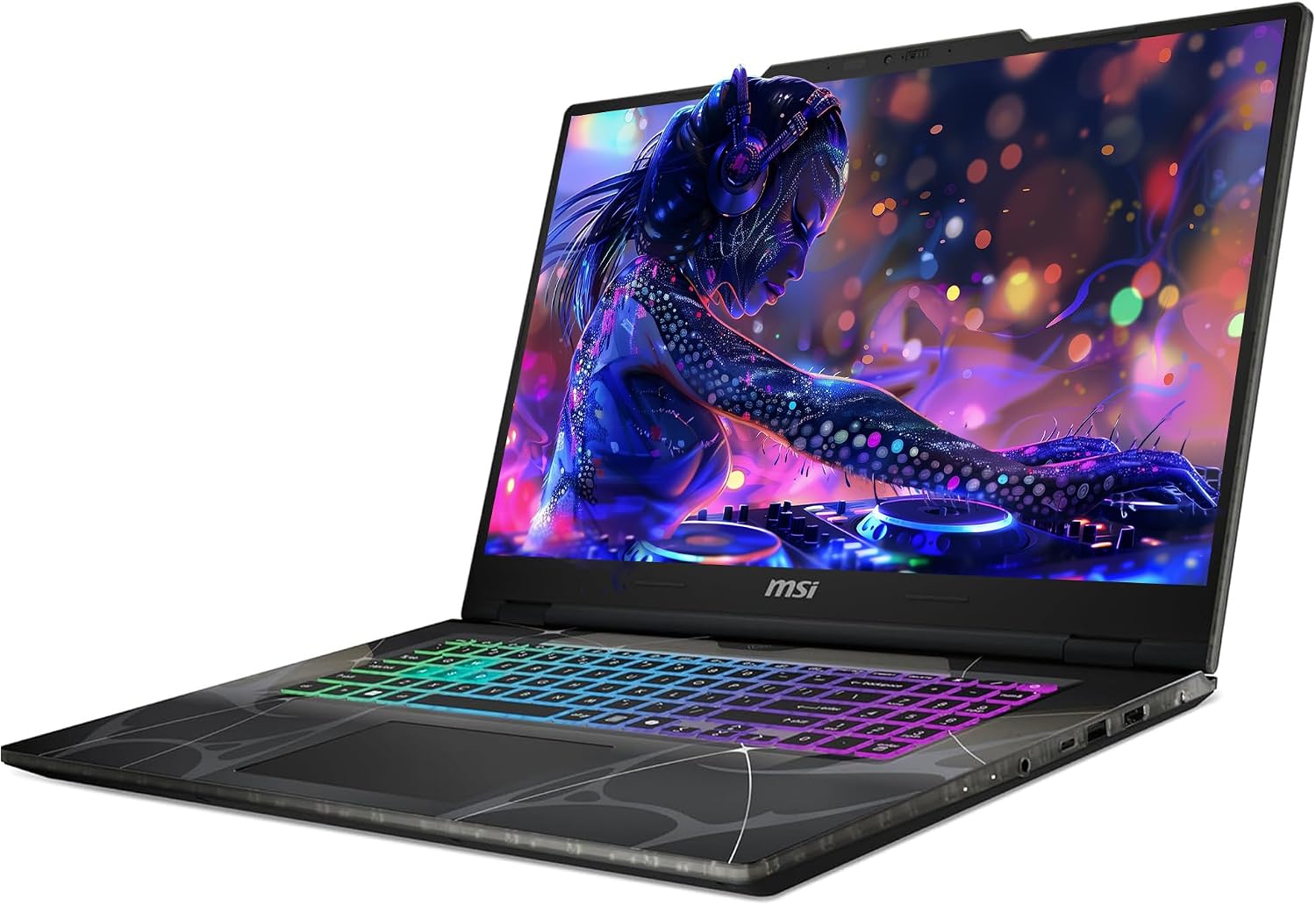 msi Cyborg 17 Gaming Laptop, Intel 7-240H, 96 GB DDR5 RAM, 4 TB PCIe SSD, 17.3' FHD (1920x1080) 144Hz Display, Nvidia G-Force RTX 5060, 4-Zone RGB Keyboard, W11 Pro, Translucent Black