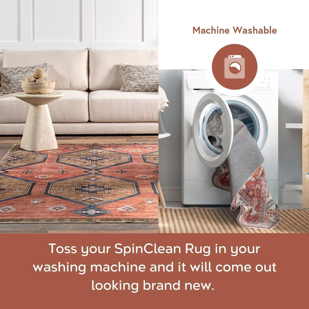 nuLOOM Nola Fox Machine Washable Kids Area Rug, 4x6, Ivory