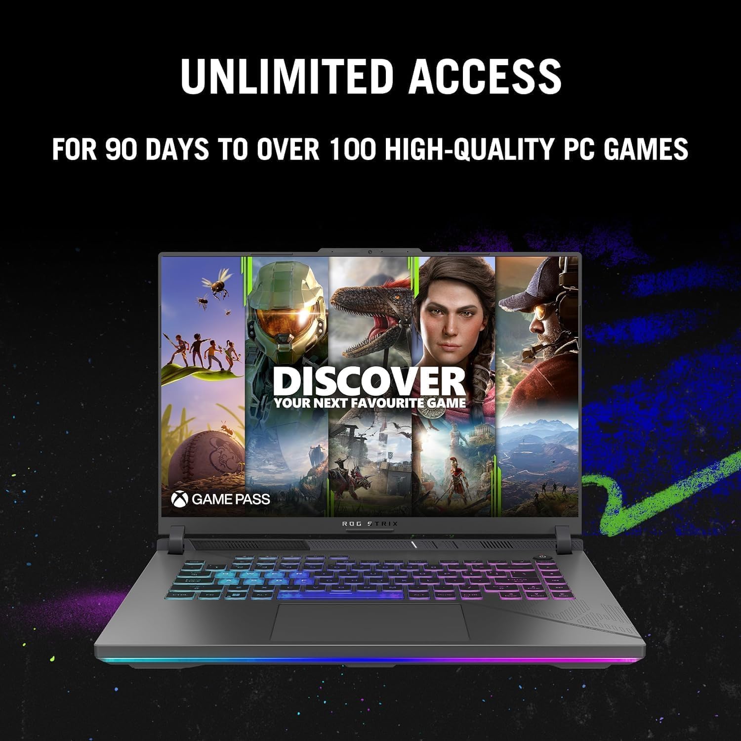 ASUS ROG Strix G16 Gaming Laptop, 16' QHD+ 240Hz WQXGA Display, Intel i9-14900HX, GeForce RTX 4060, 32 GB DDR5 RAM, 2 TB SSD, Backlit KB, Windows 11 Pro & Office Lifetime License, w/Accessories